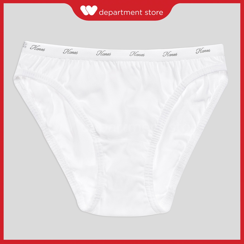 HANES 100% Authentic Ladies Hipster Panty White