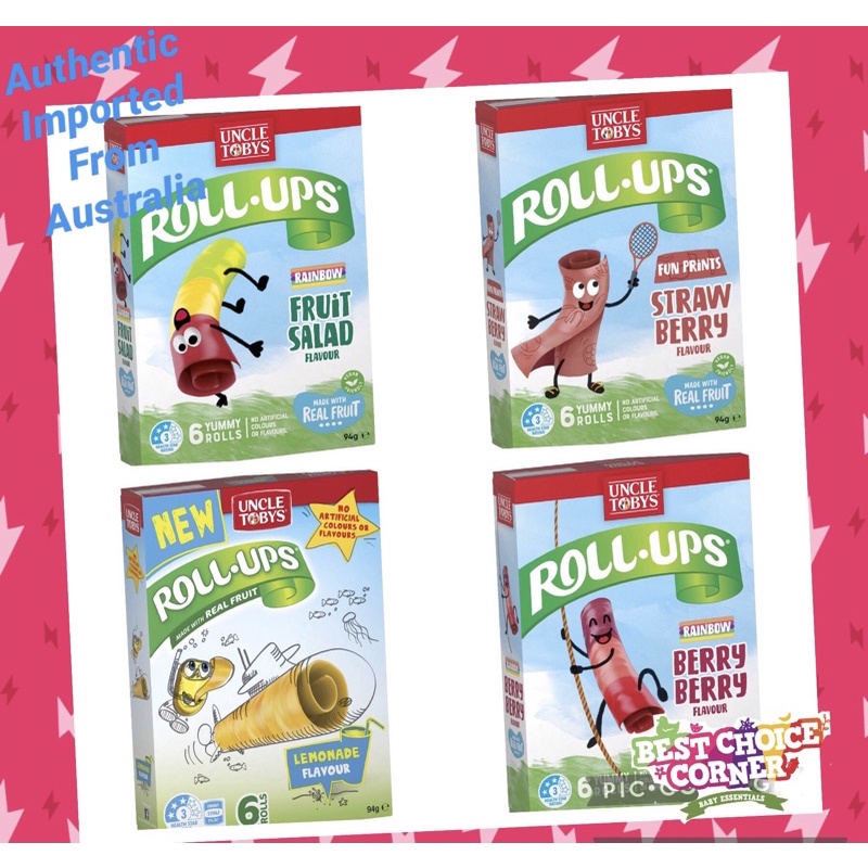 Uncle Tobys Roll Ups 6 Pack Shopee Philippines