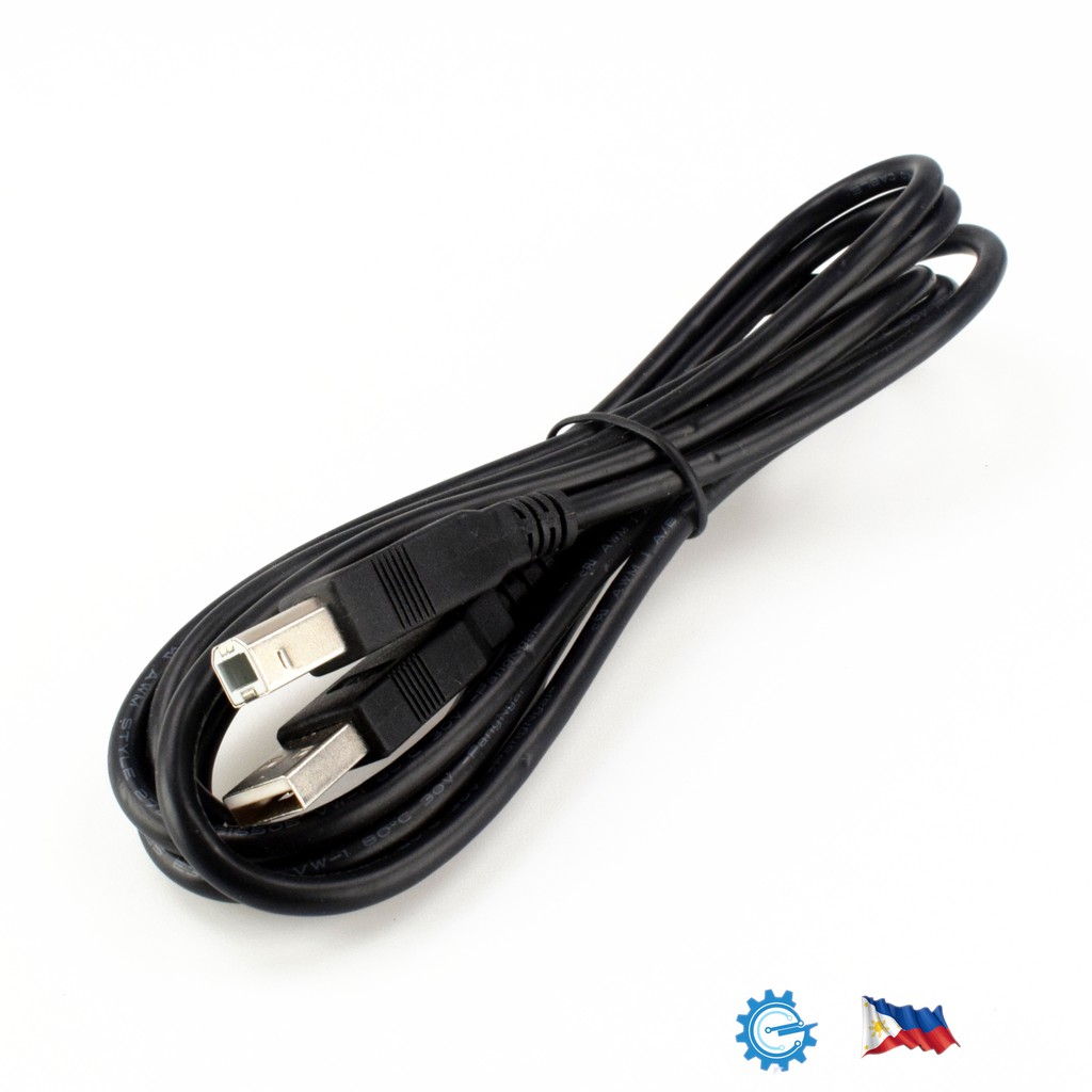 USB Scanner Printer Cable Type A to B 1.95M Black for Printer and ...