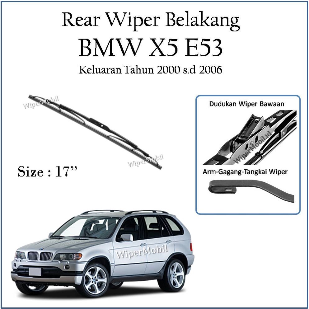 Bosch Wiper Rear Window BMW X5 E53 2000 2001 2002 2003 2004 2005 2006 ...