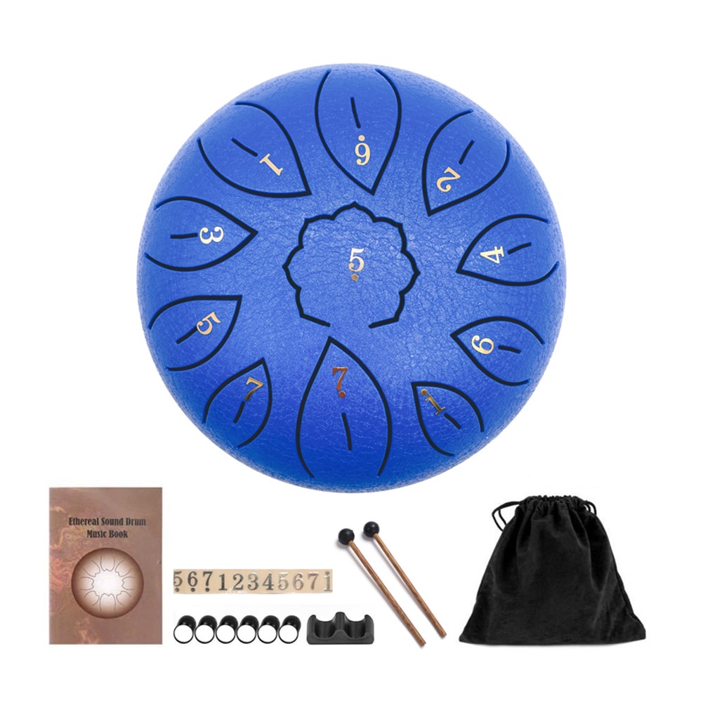Tongue Drum 11 Tone Steel Tongue Drum Percussion Instrument With