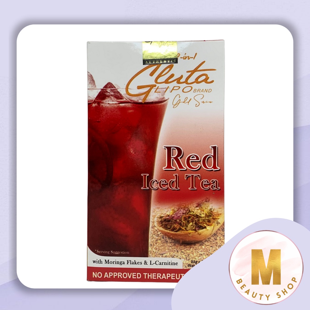 GLUTA LIPO GOLD SERIES RED ICED TEA Shopee Philippines