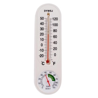 Long Wall Hanging Thermometer Hygrometer Indoor Outdoor Garden Garage  Office Room Hanging Logger Temperature Measurement Tool