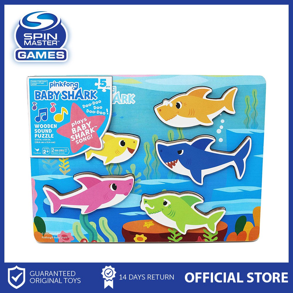 Baby shark wooden sound puzzle sales