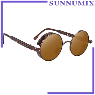 [SUNNIMIX]Vintage Steampunk Retro Metal Round Circle Frame Sunglasses ...