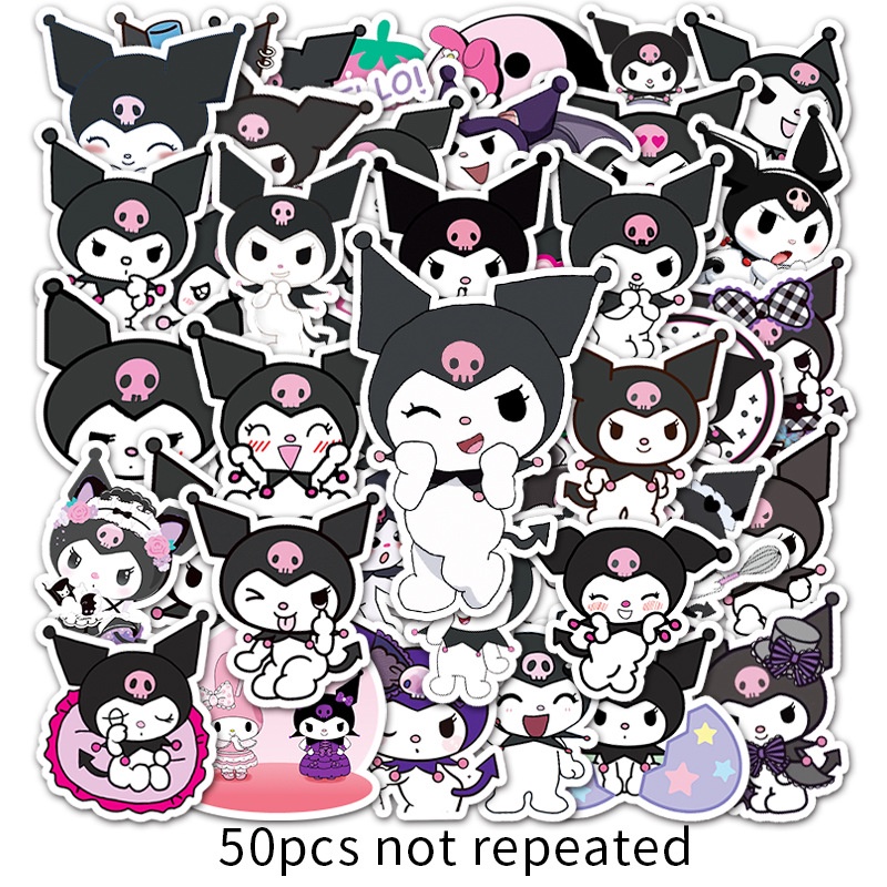 50pcs Kuromi aquaflask sticker anime stickers ezlink card sanrio ...