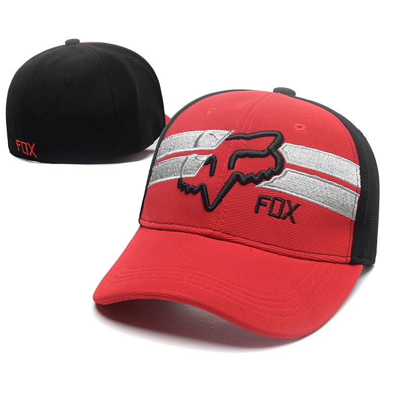 Cap Fox Racing Bikers Stretch Fit Baseball Cap Motocross Sports