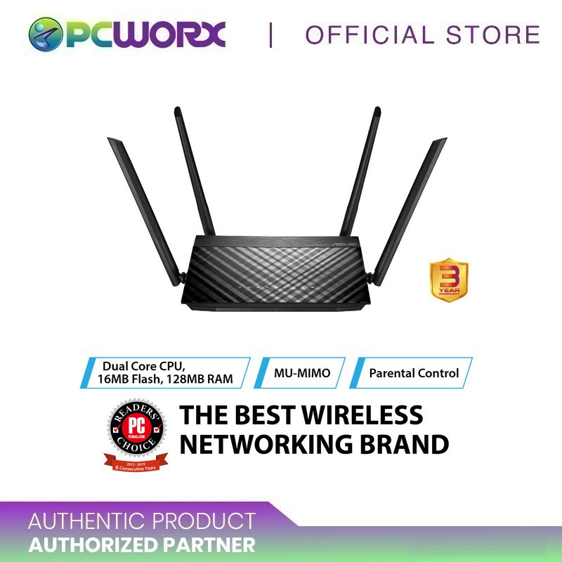 Asus Rt-Ac59u Ac1500 Dual Band Wi-Fi Router With Mu-Mimo | Shopee ...