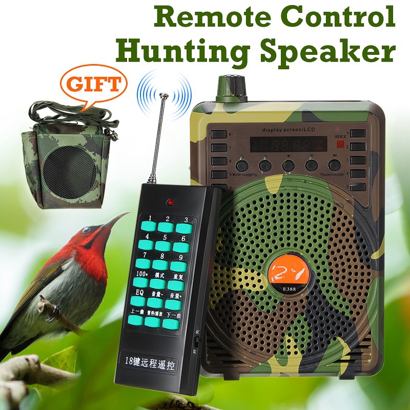 48W Electric Hunting Decoy Speaker Bird Caller Predator Sound Player