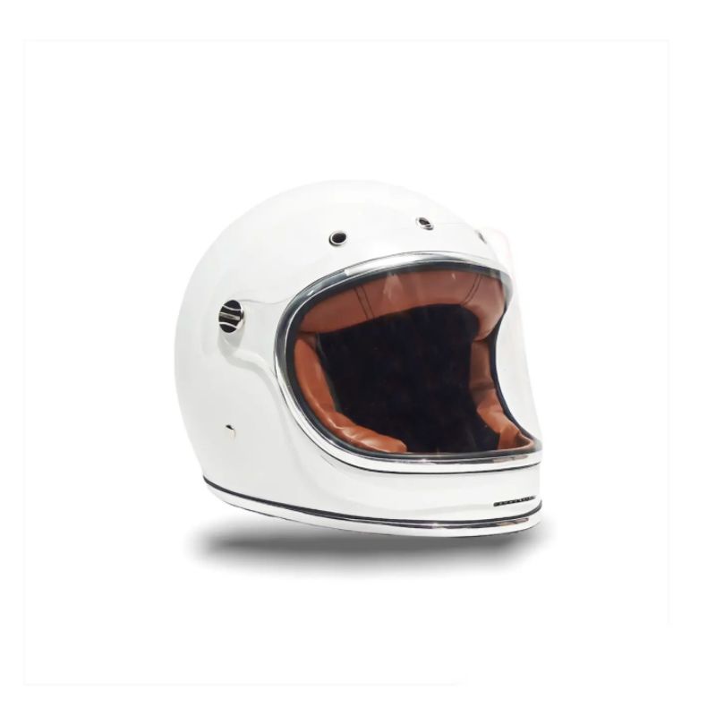 ISNOT HELMET MOON Series HELMET With Flat Visor Classic Retro Fullface ...