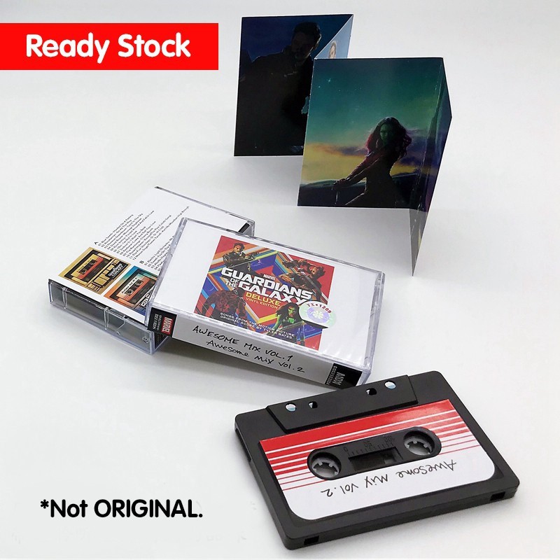 Guardians of the Galaxy - Awesome Mix Vol 1&amp;2 Cassette Tape 银河护卫队原声带磁带 ...