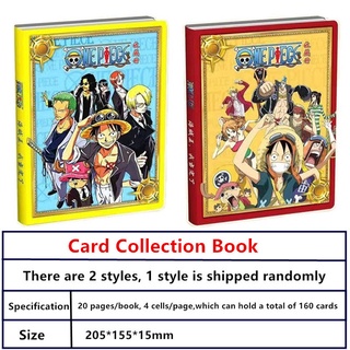 4Grids Anime Card Collection Album One Piece Monkey D. Luffy Card Book  Holder Cartoon Card Bag Album Card Storage Kids Toys Gift - AliExpress