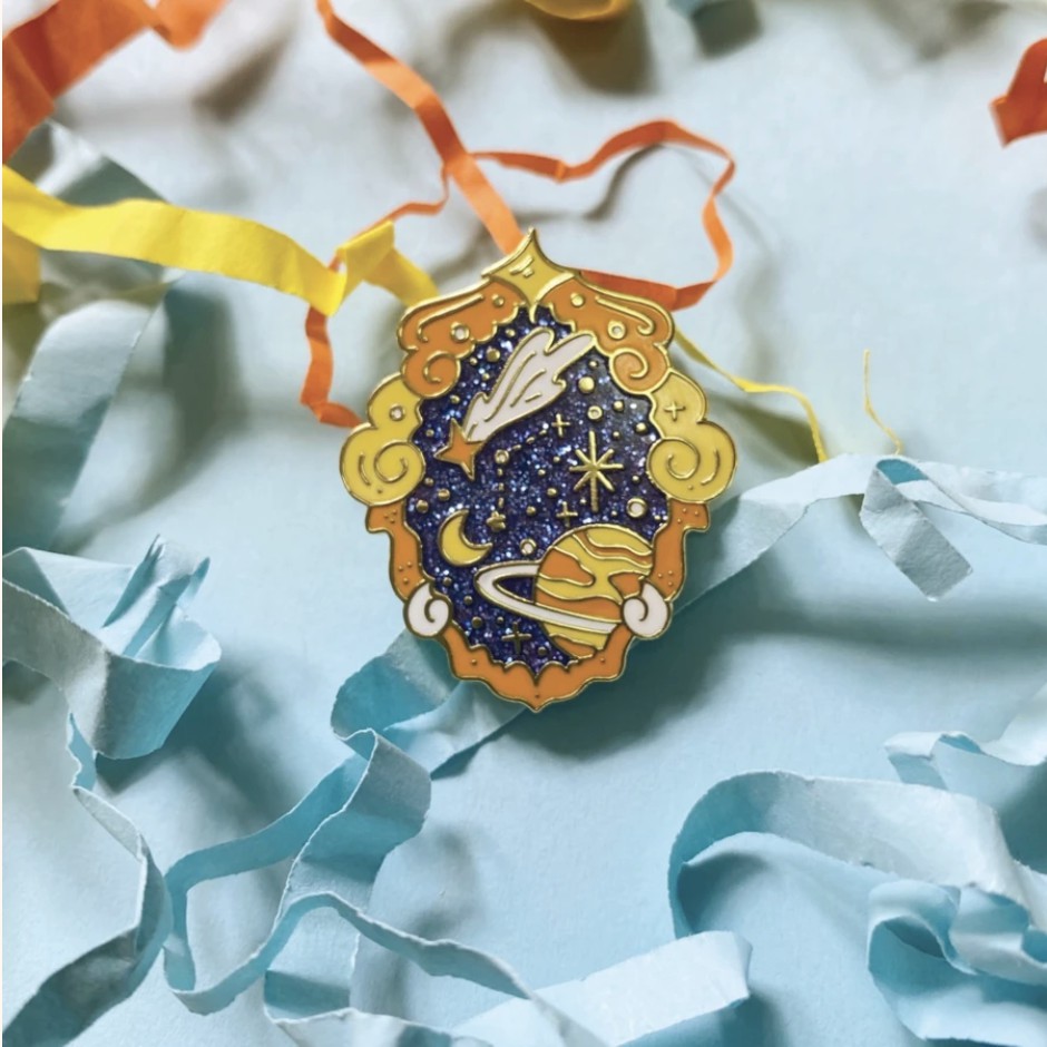 Galactic Mirror Hard Enamel Pin | Shopee Philippines