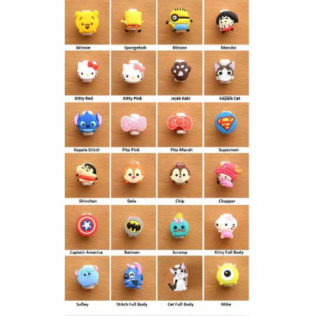 Cute Character CABLE Protector 1 Side / CUTE CABLE BITE | Shopee ...