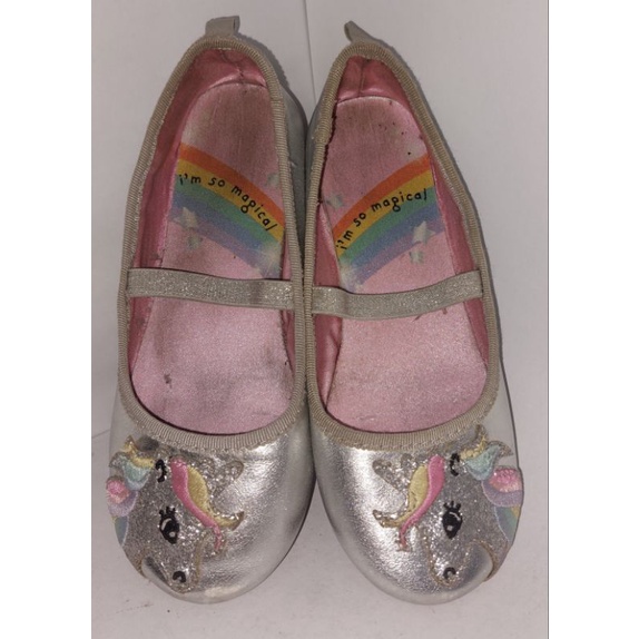 Prelove H M Silver Unicorn Girls Shoes