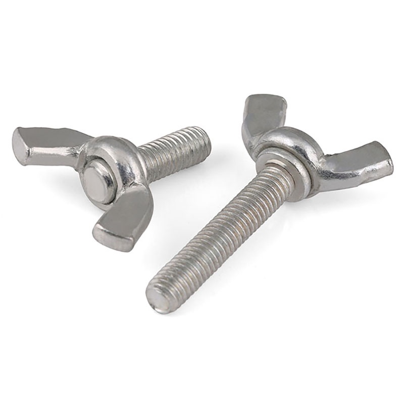 Thumb Wing Screws Bright Zinc Butterfly Bolts Hand Twist Bolt M6 M8 M10