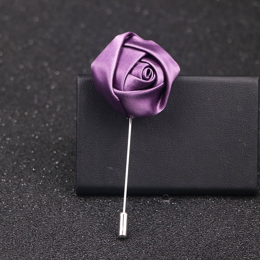 EFAN Popular Korean Classic Men's Pin Handmade Fabric Heart Rose ...