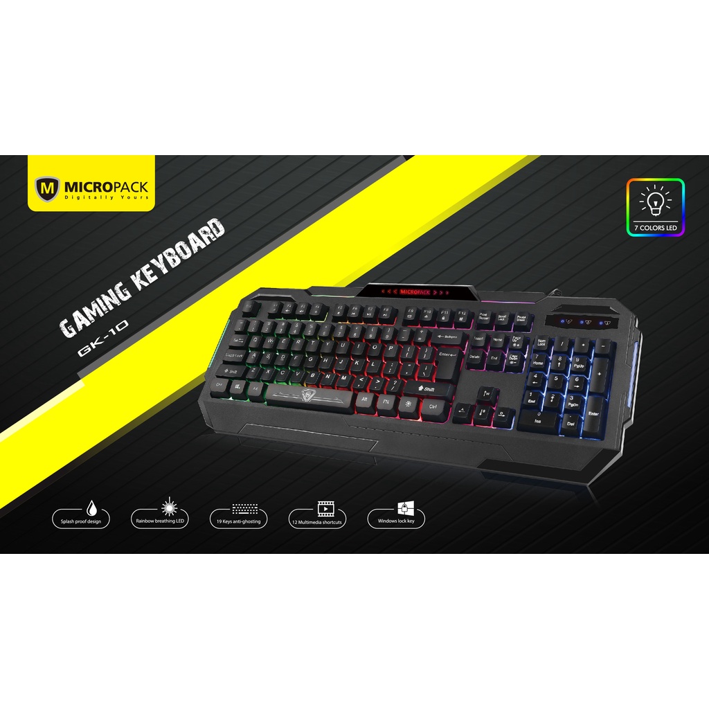 MICROPACK Gaming Wired Keyboard (GK-10) | Shopee Philippines