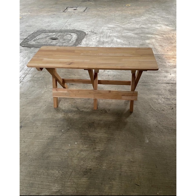foldable bench in solid kd Mahogany wood (no varnish) Shopee Philippines