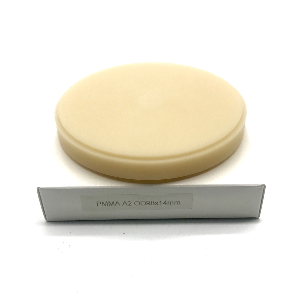 2pieces A3 color PMMA Disc 98mm Dental Lab Composite Material Monolayer ...