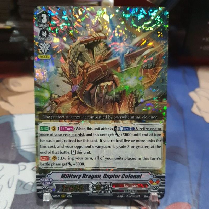 MILITARY DRAGON, RAPTOR COLONEL RRR DVS04 CARDFIGHT VANGUARD ENGLISH ...