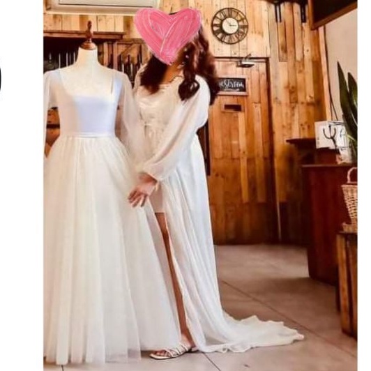 Chiffon Bridal Robe with Inner Camisole (Ashley) | Shopee Philippines