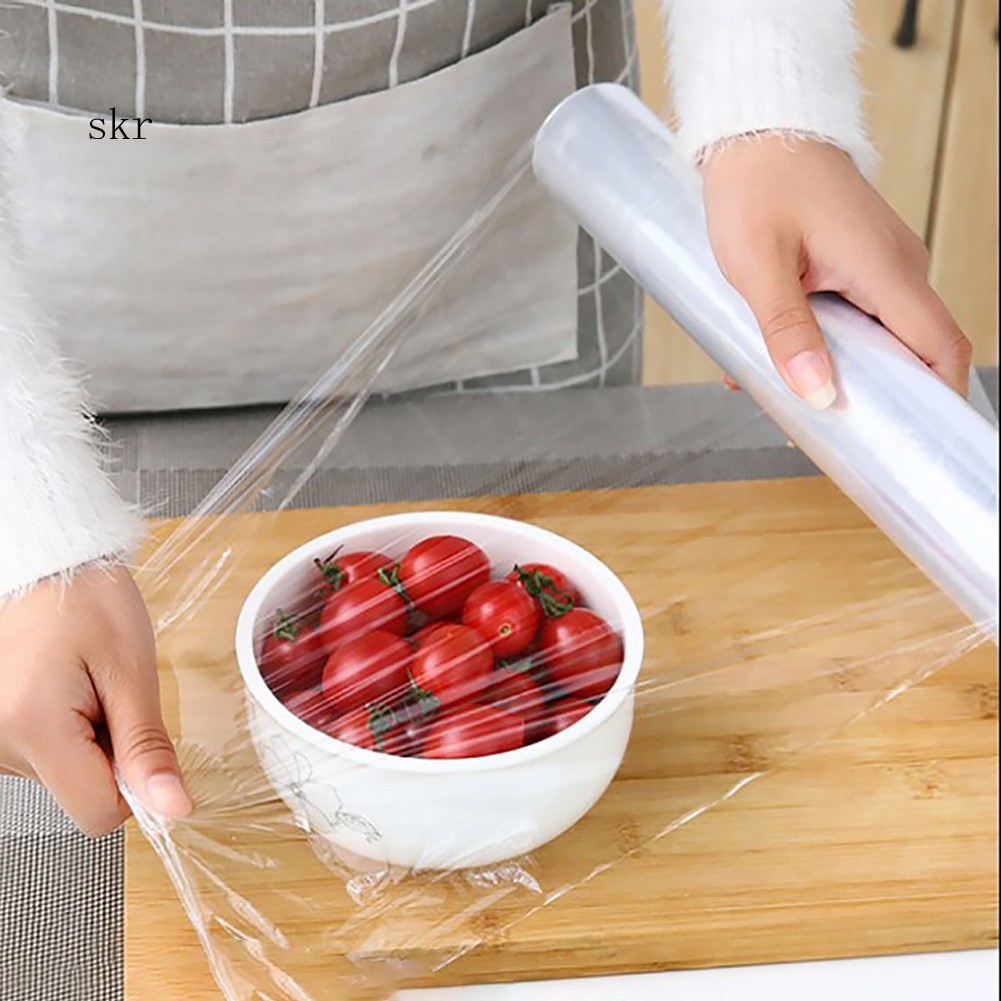 Kitchen Food Disposable Plastic Wrap For Fruit Vegetable Cling