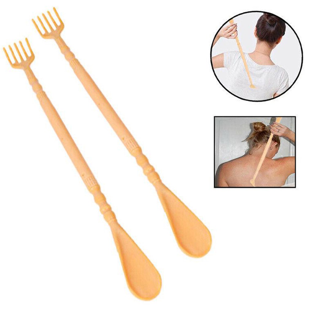 Healifty Plastic Back Scratcher with Shoe Horn Long Handle(46cm)T0322