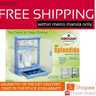 Orocan Splendido Dish Cabinet Freeshiplalamovemetromanila Shopee Philippines