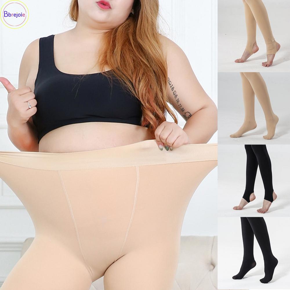 Plus Size Women Winter Thermal Pantyhose Thick Stockings Tights Fleece  Leggings