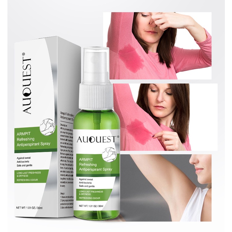 Easily Remove Body Odor AUQUEST Antiperspirant And Deodorant Spray Body