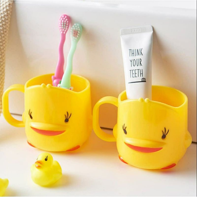 Duck mouthwash cup, duck cup toothpaste brush cup | Shopee Philippines