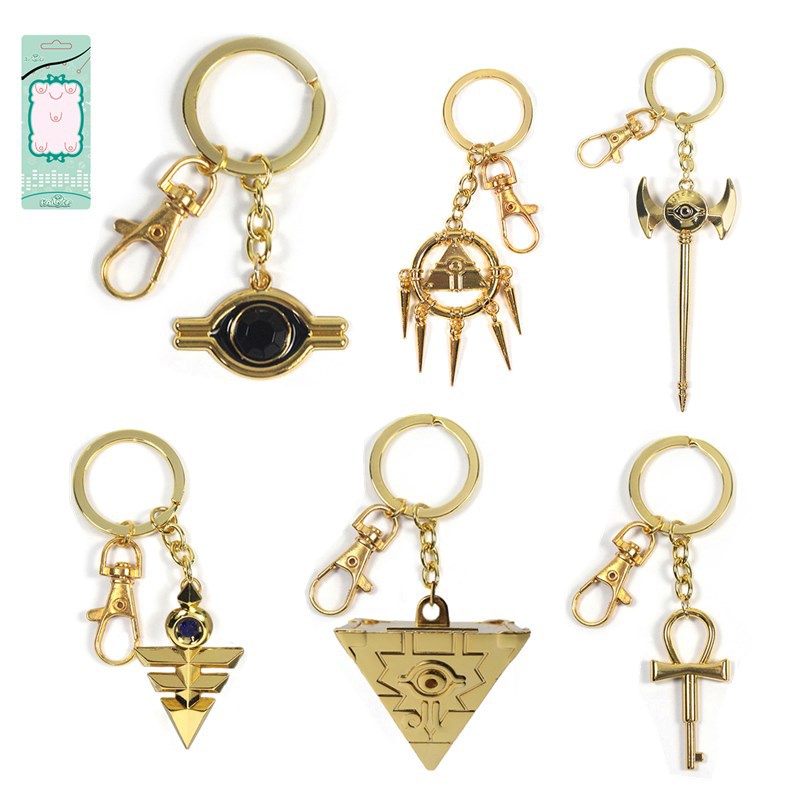 1 Pcs Cute 3D Yu-Gi-Oh Keychains Anime Yugioh Millenium Yugi Muto One ...