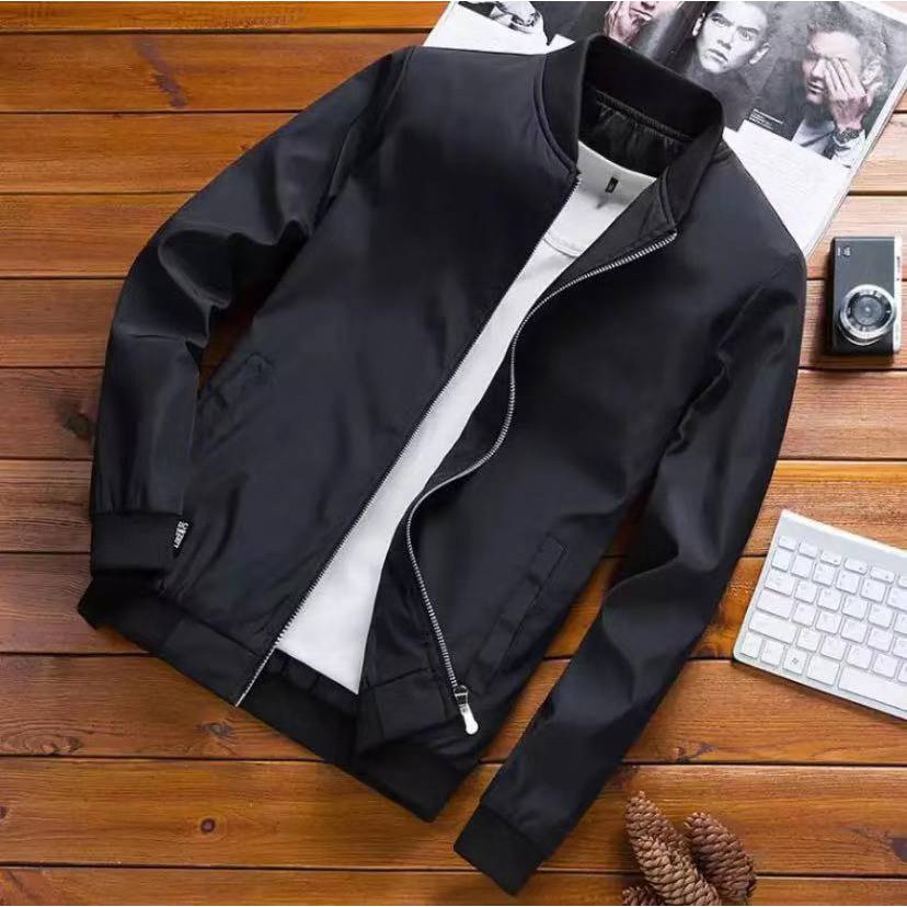 UNISEX PLAIN BOMBER JACKET Shopee Philippines