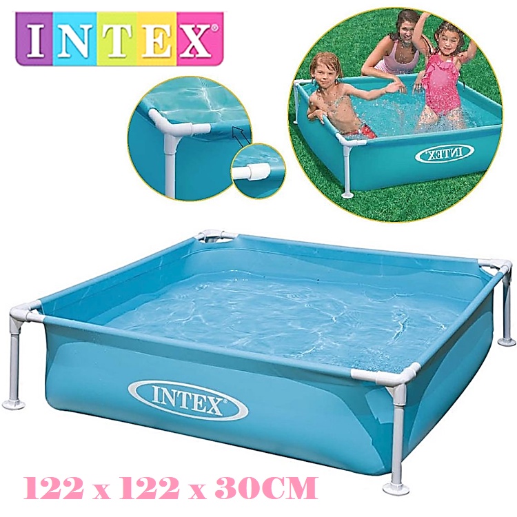 57173 INTEX Inflatable Swimming Pool Steel Frame PVC Basin KOLAM KANAK ...