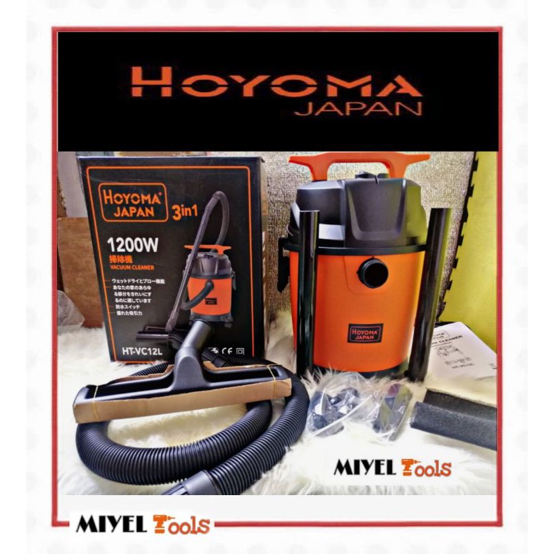 HOYOMA JAPAN Wet/Dry Vacuum Cleaner 1200W 12L or WADFOW Wet/Dry 1000W