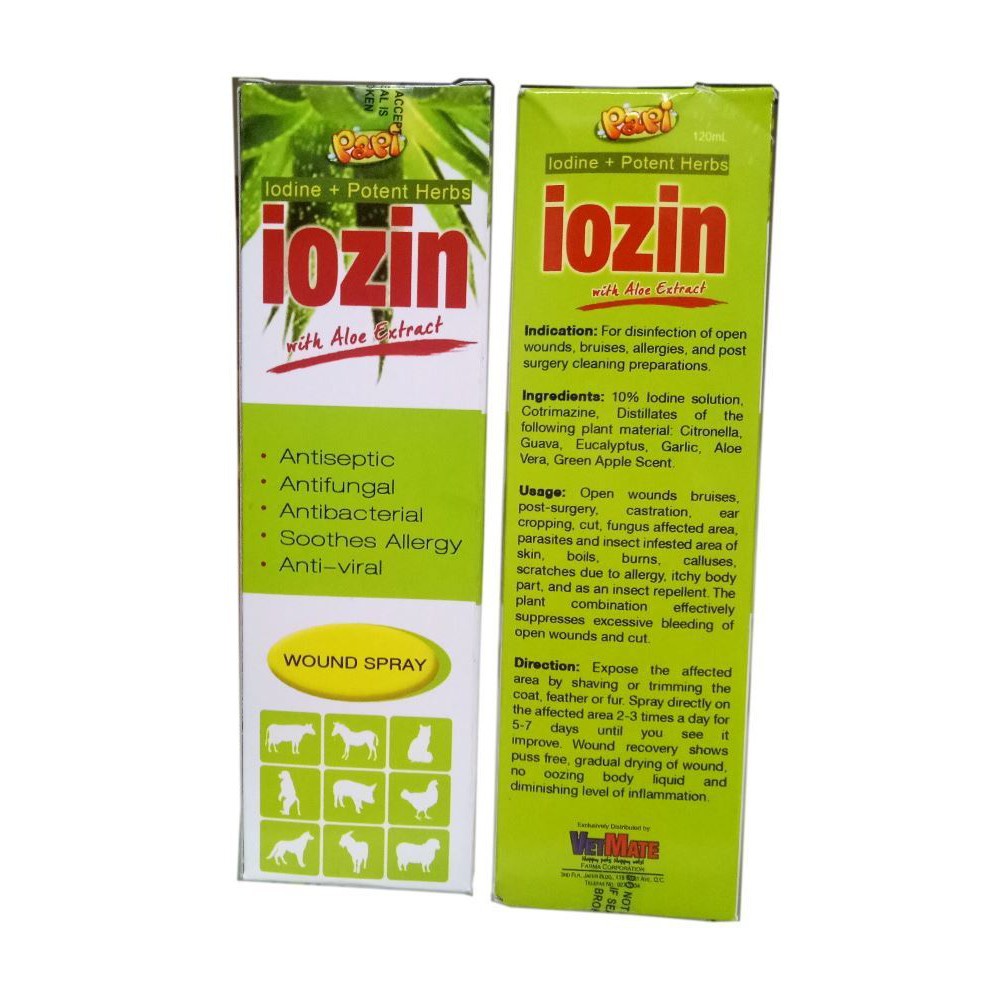 Iozin best sale wound spray