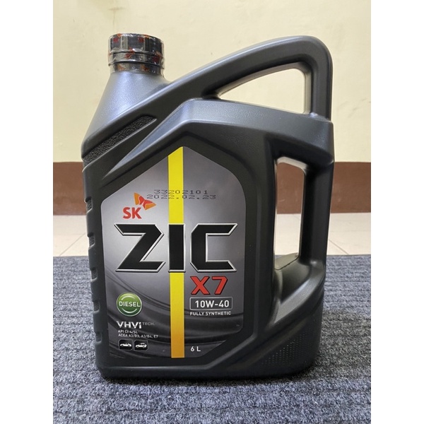 ZIC X7 10w40 fully synthetic DIESEL ENGINE OILS 6L Shopee Philippines