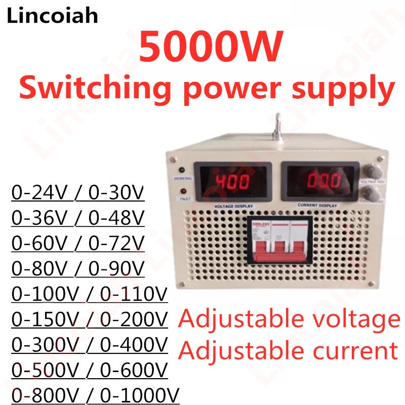 5000W Switching Power Supply Output 24V 36V 48V 60V 72V 80V 150V 300V ...