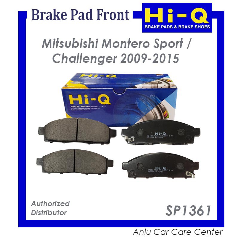 HiQ Brake Pads Front For Mitsubishi Montero Sport 20092015 (SP1361