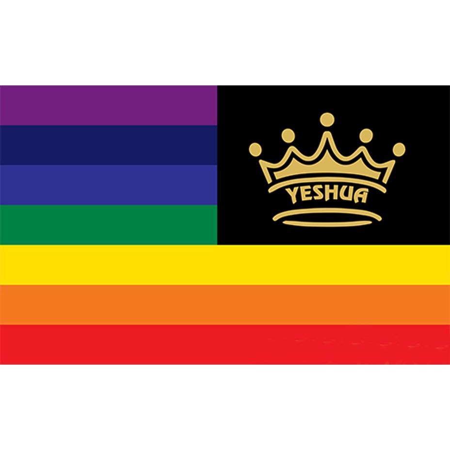 Yeshua King over Your Nation Silk Printed Worship Flags (CROWN ON RIGHT) Shopee Philippines