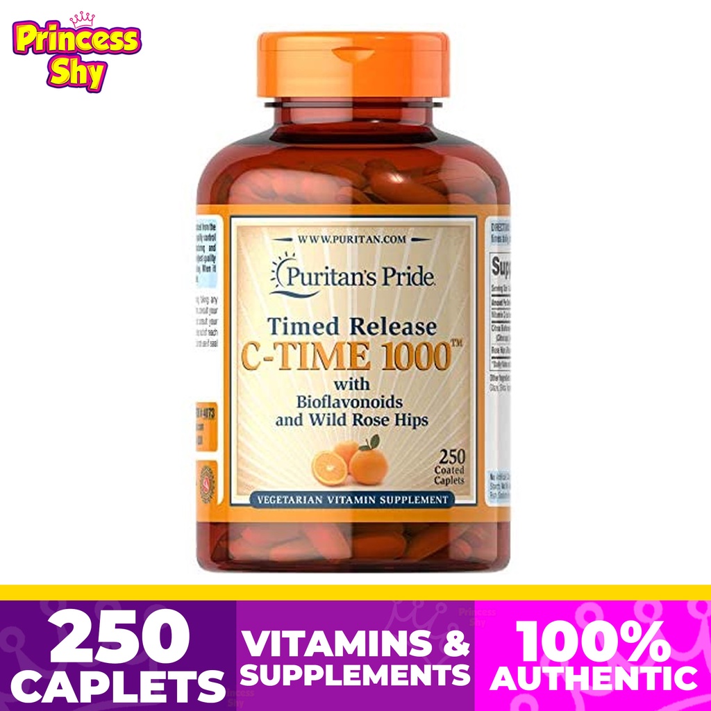 Puritan's Pride Vitamin C CTime 1000 mg with Bioflavonoids Wild Rose