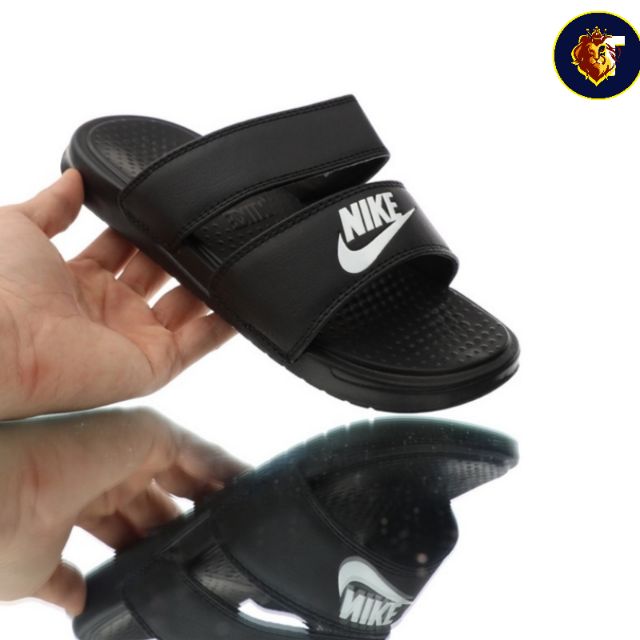 Double strap 2025 nike slides men's