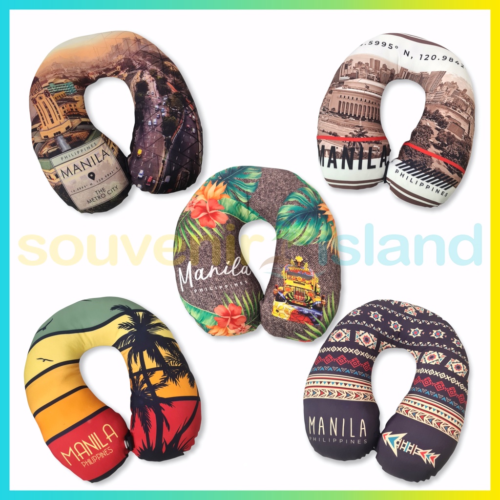 Manila Neck Pillow Travel Philippine Souvenir Shopee Philippines