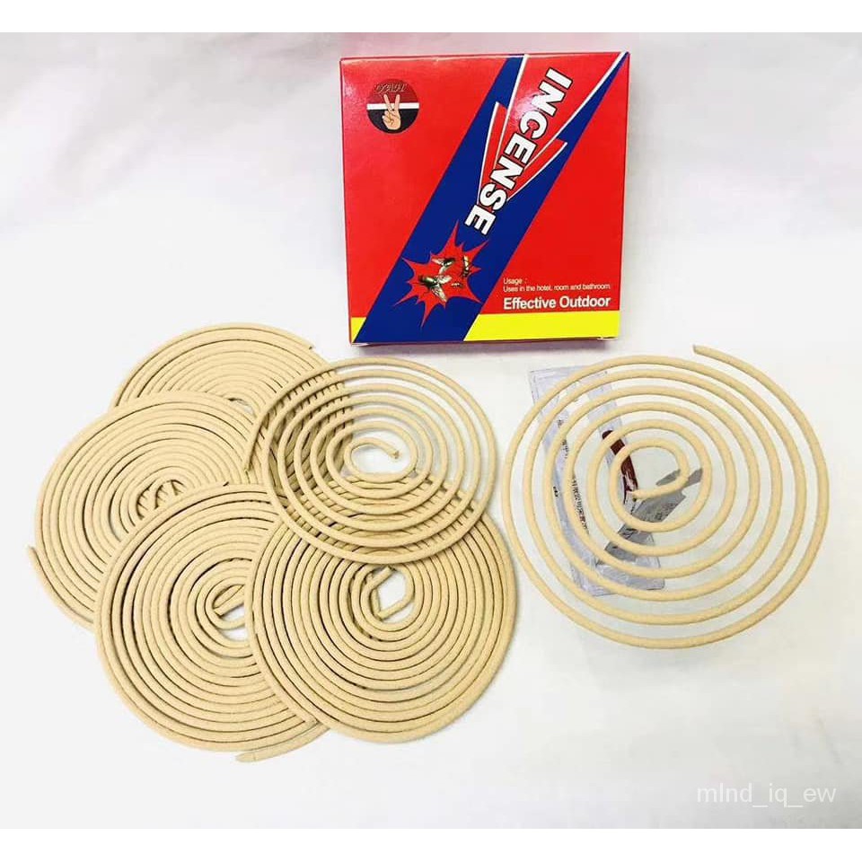 Incense Sandalwood Incense for Flies and Mosquitoes 1 box 10 COILS