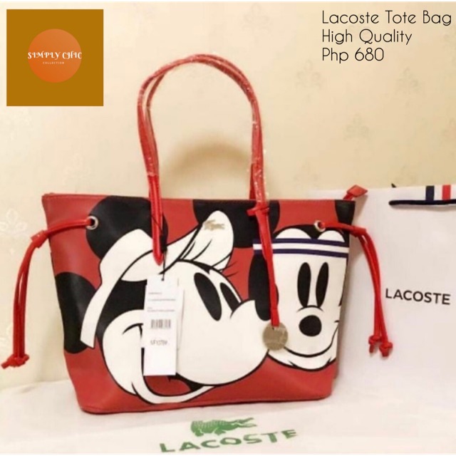 Lacoste on sale mickey bag