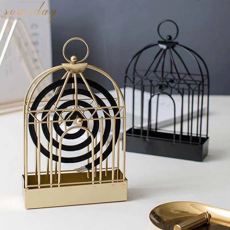 Mosquito Coil Holder Coil Incense Burner With Mesh Stand Camping Garden.jh