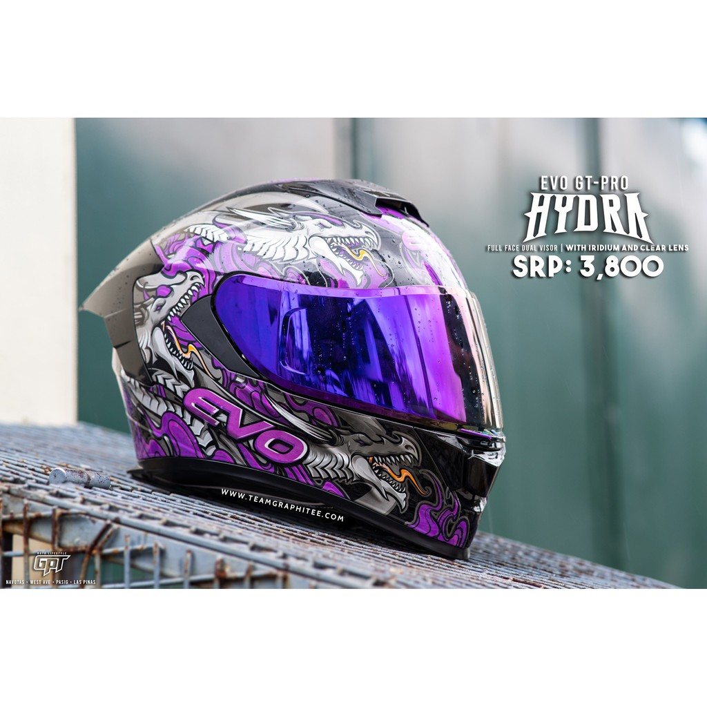 Evo store helmet purple