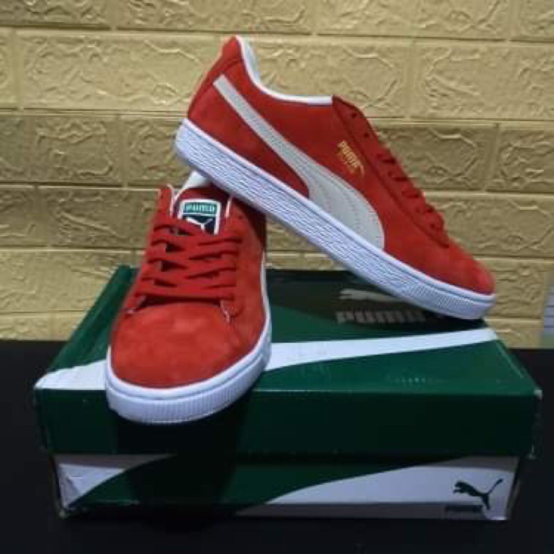 Puma red shoes clearance quality