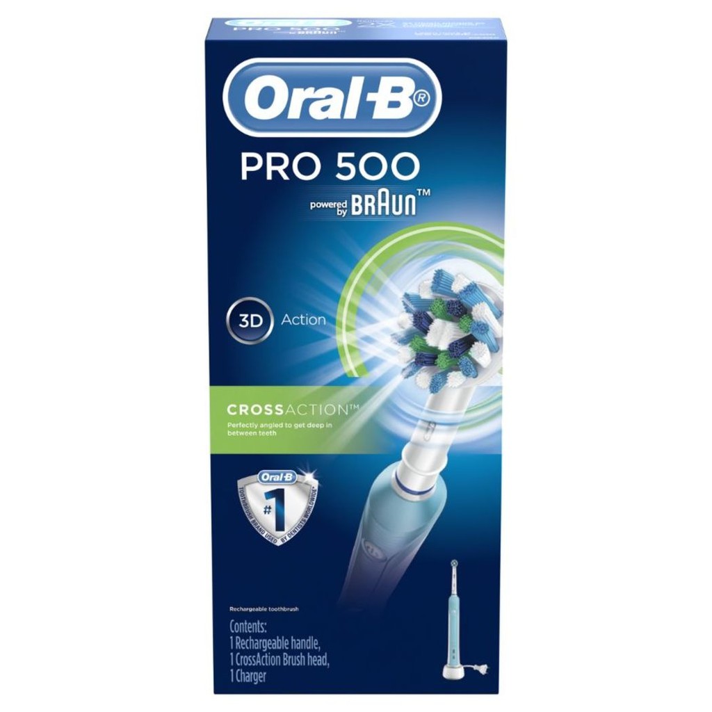 Oral-B Electric Toothbrush PRO 500 Powered By Braun | Shopee Philippines